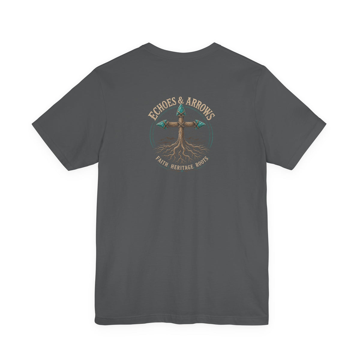 Classic Fit- Echoes & Arrows Acoustic Guitar Dreamcatcher T-Shirt — "Voice Never Fades"