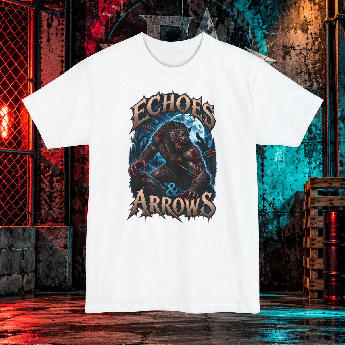 Long Body Fit- Echoes and Arrows Werewolf Shirt