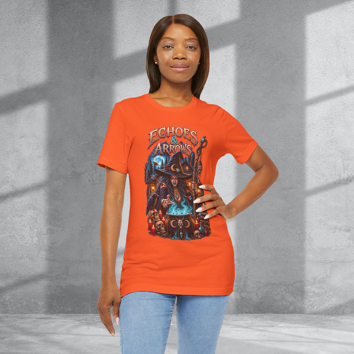 Echoes & Arrows Halloween Witch T-shirt