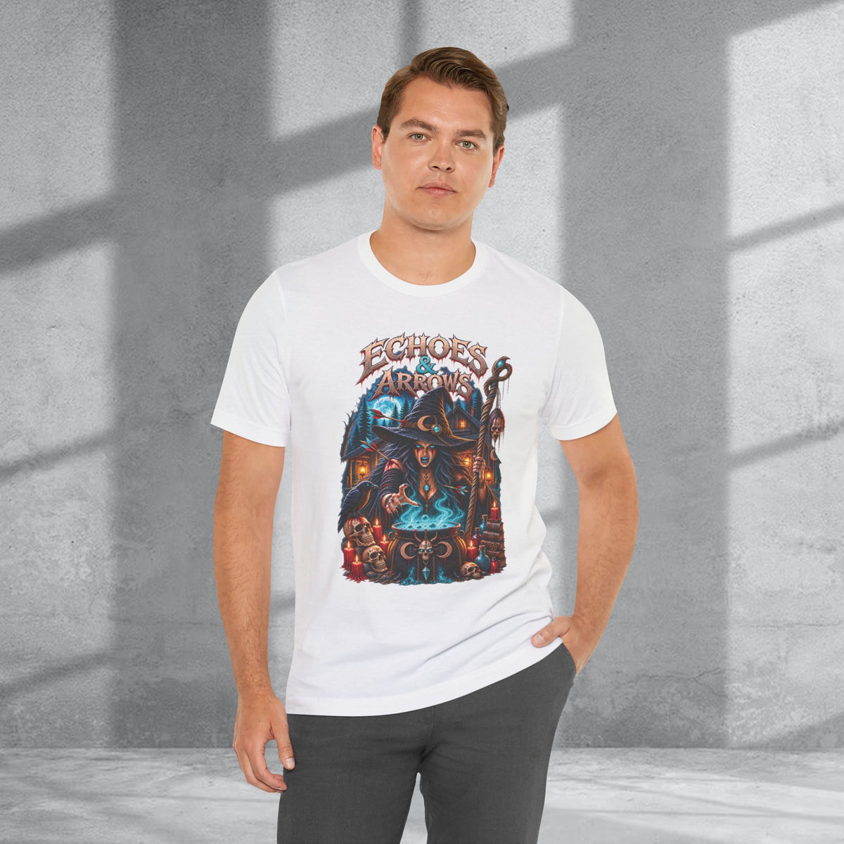 Echoes & Arrows Halloween Witch T-shirt