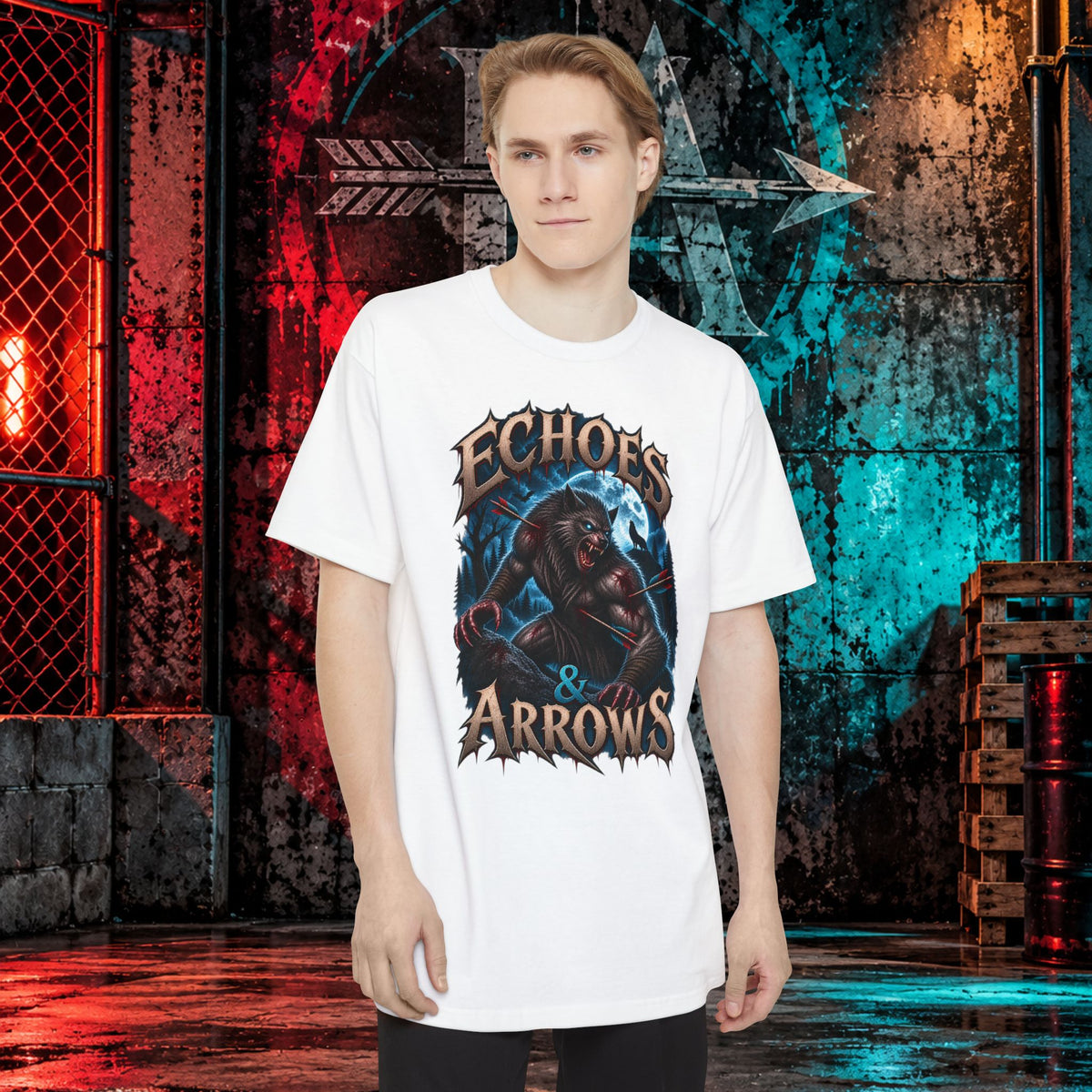 Long Body Fit- Echoes and Arrows Werewolf Shirt
