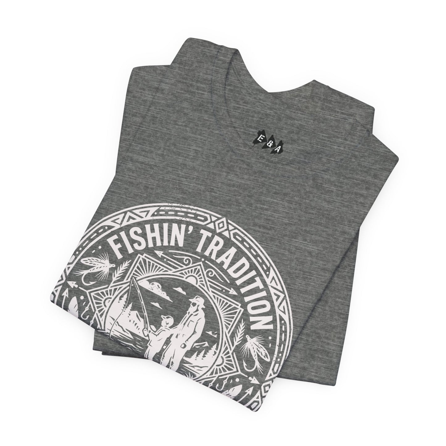 Fishin' Tradition Fishing Badge T-Shirt | Outdoor Angler Tee