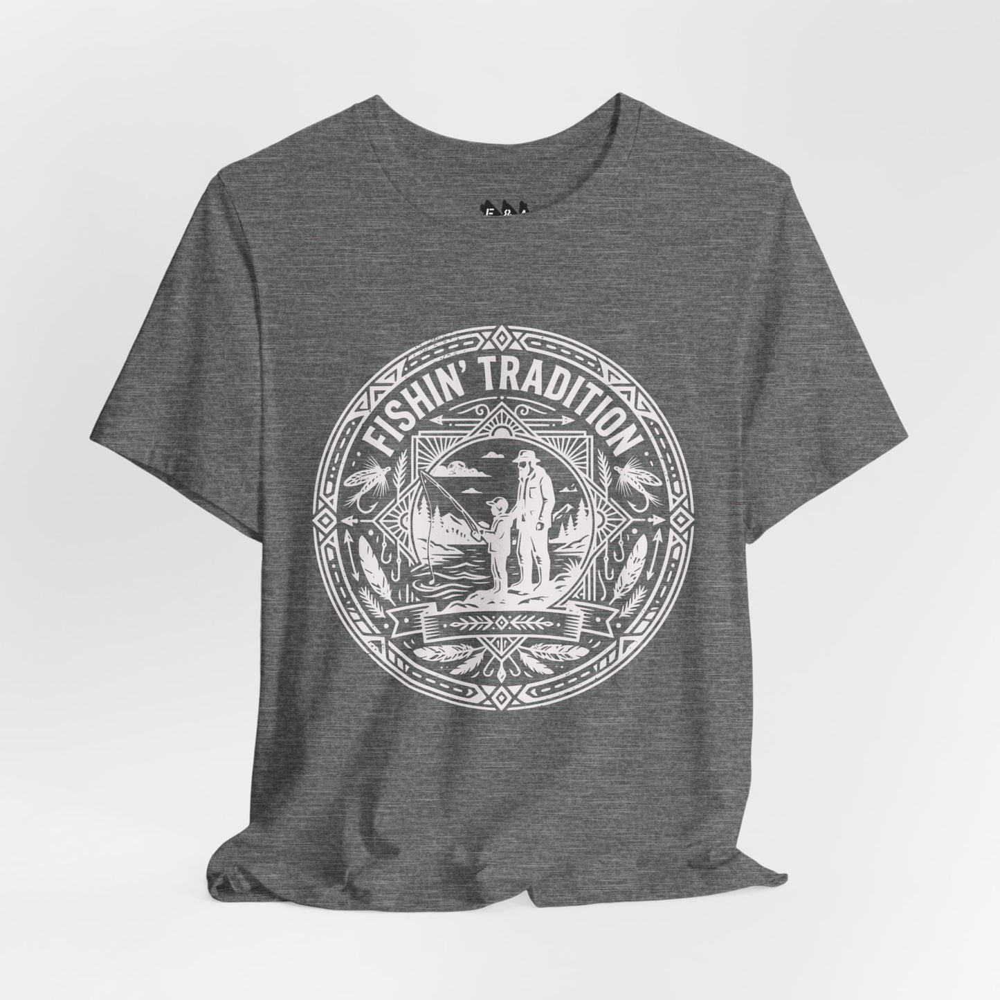 Fishin' Tradition Fishing Badge T-Shirt | Outdoor Angler Tee