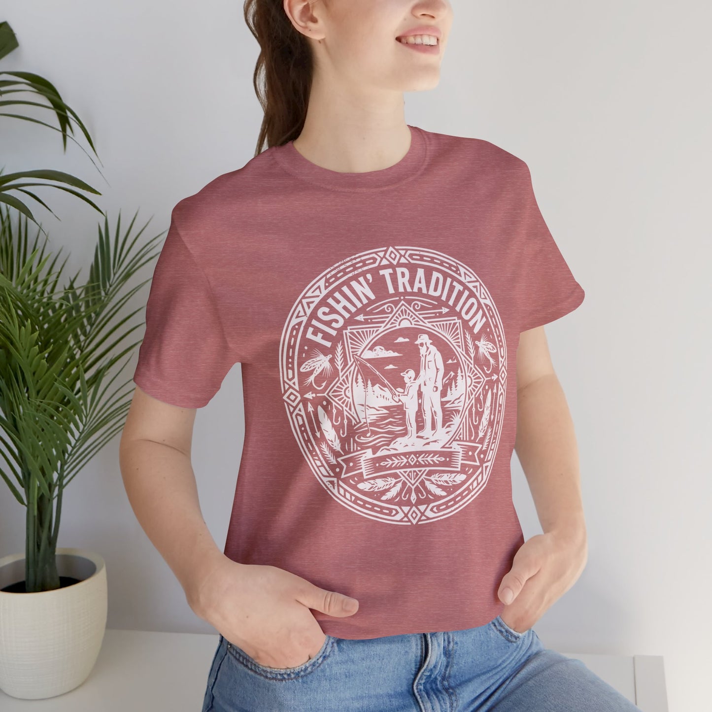 Fishin' Tradition Fishing Badge T-Shirt | Outdoor Angler Tee