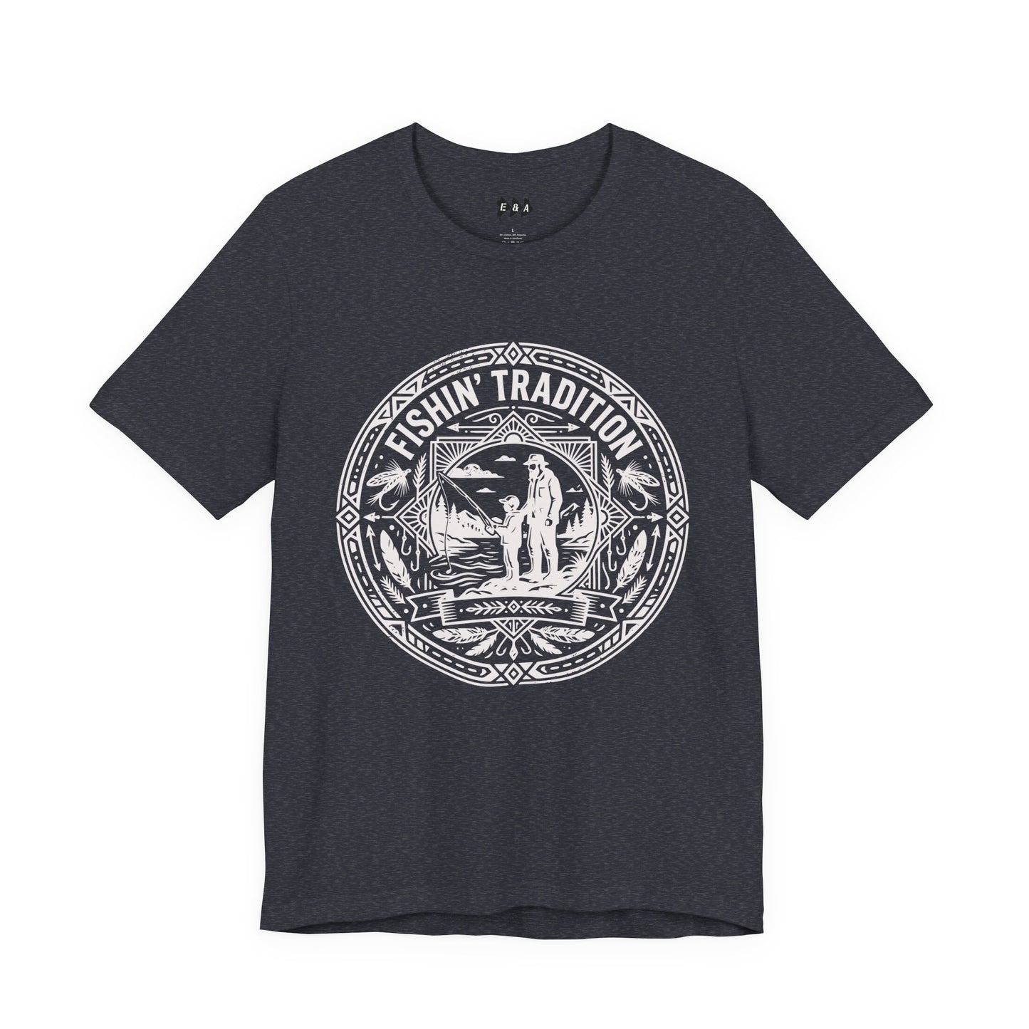 Fishin' Tradition Fishing Badge T-Shirt | Outdoor Angler Tee