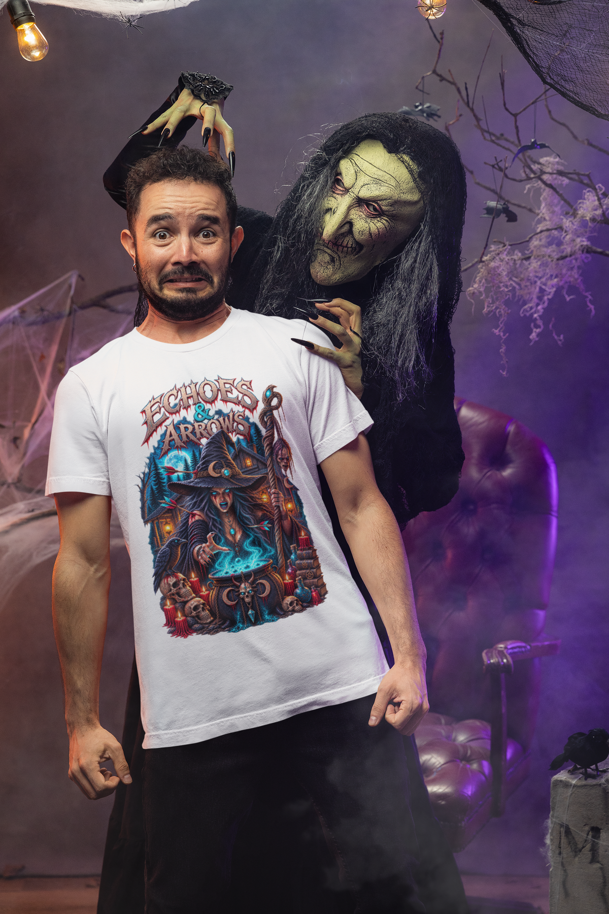 Echoes & Arrows Halloween Witch T-shirt