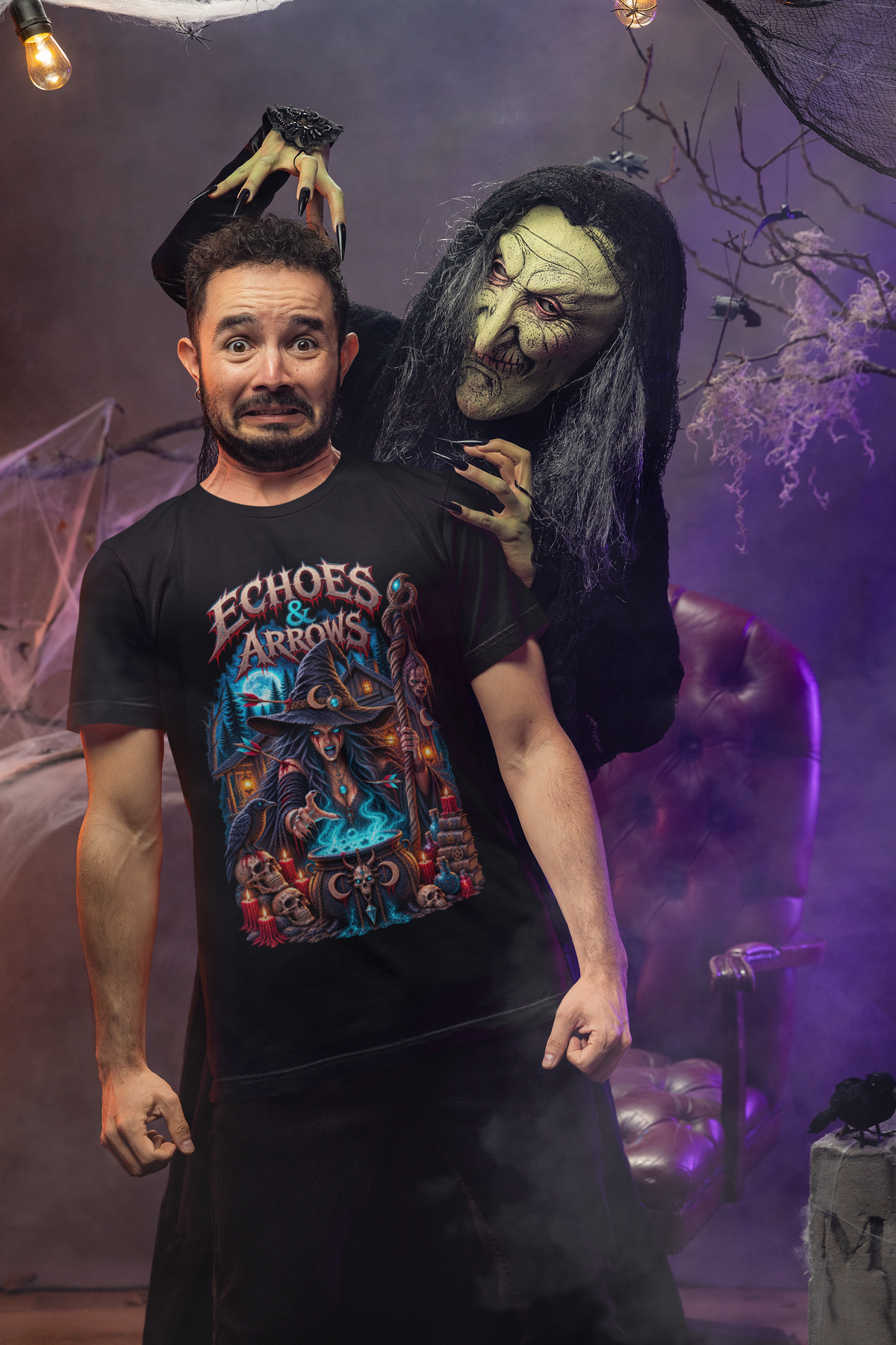 Echoes & Arrows Halloween Witch T-shirt