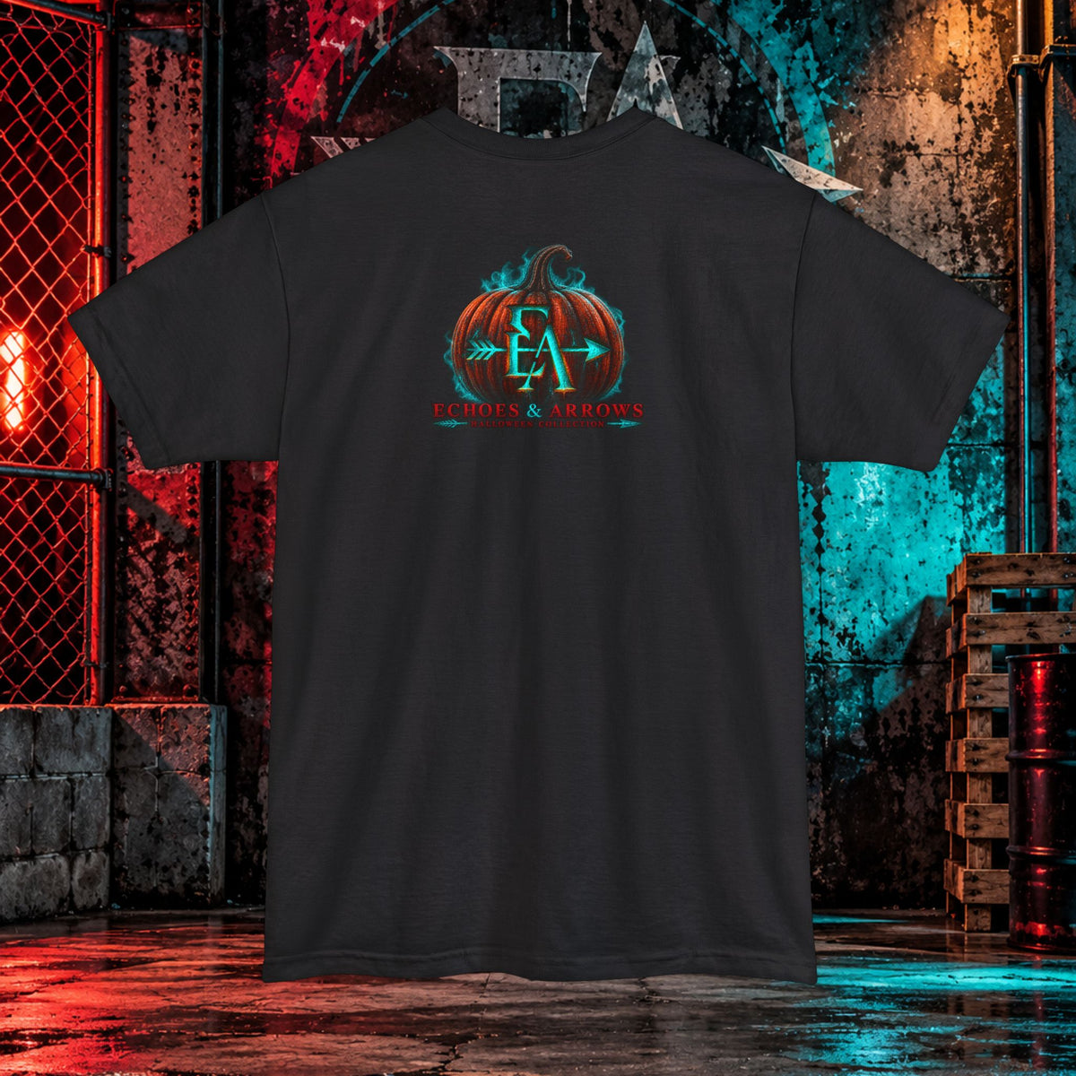 Long Body Fit- Echoes & Arrows Pumpkin King Shirt