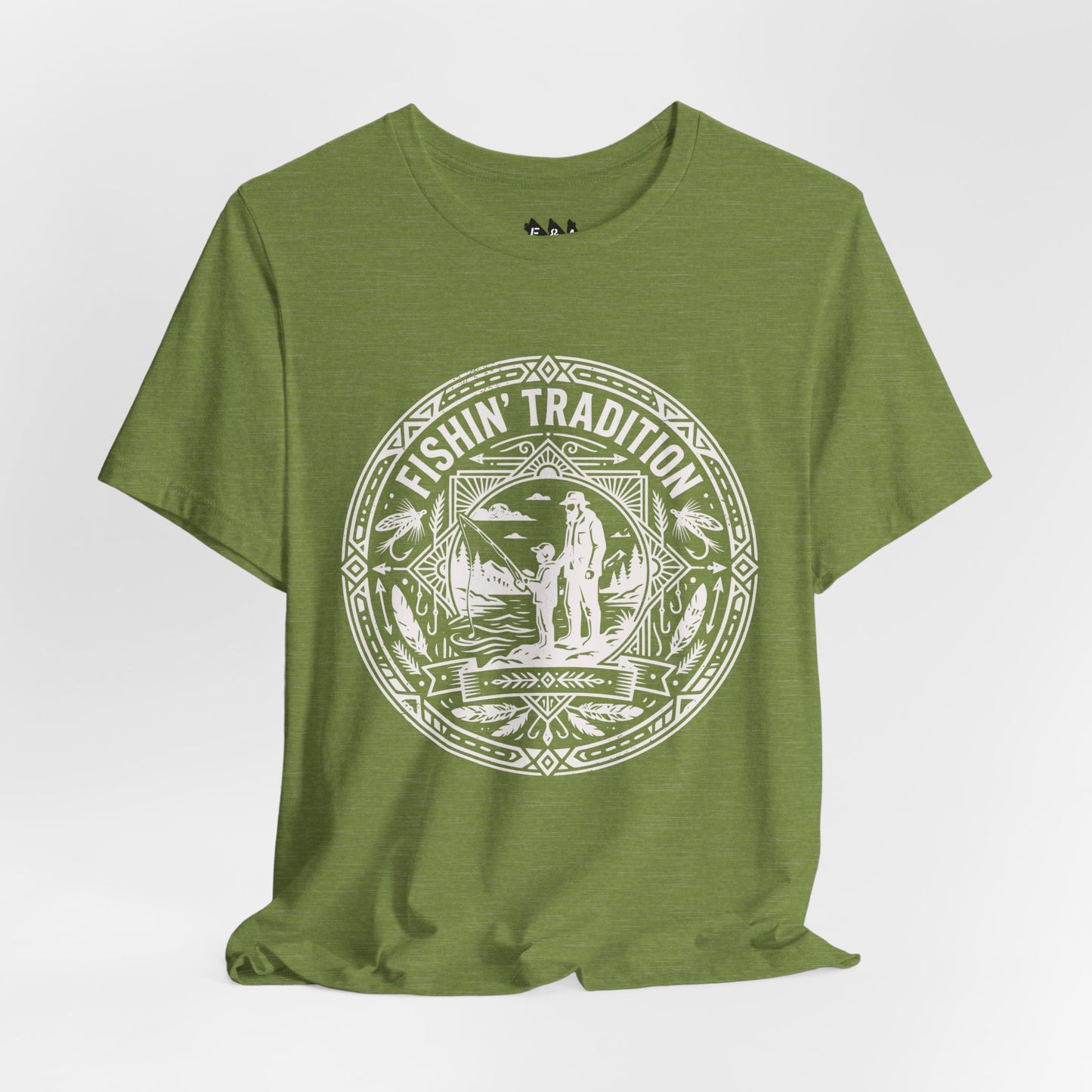 Fishin' Tradition Fishing Badge T-Shirt | Outdoor Angler Tee