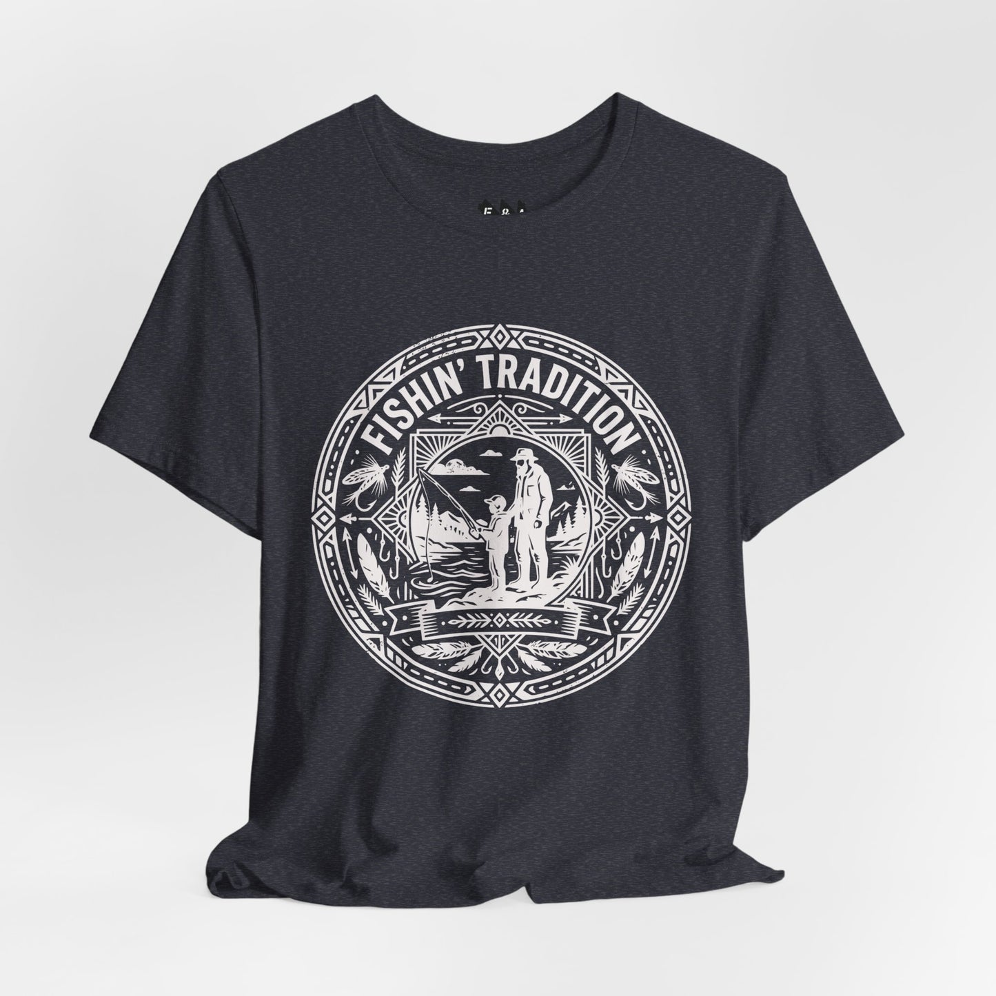 Fishin' Tradition Fishing Badge T-Shirt | Outdoor Angler Tee