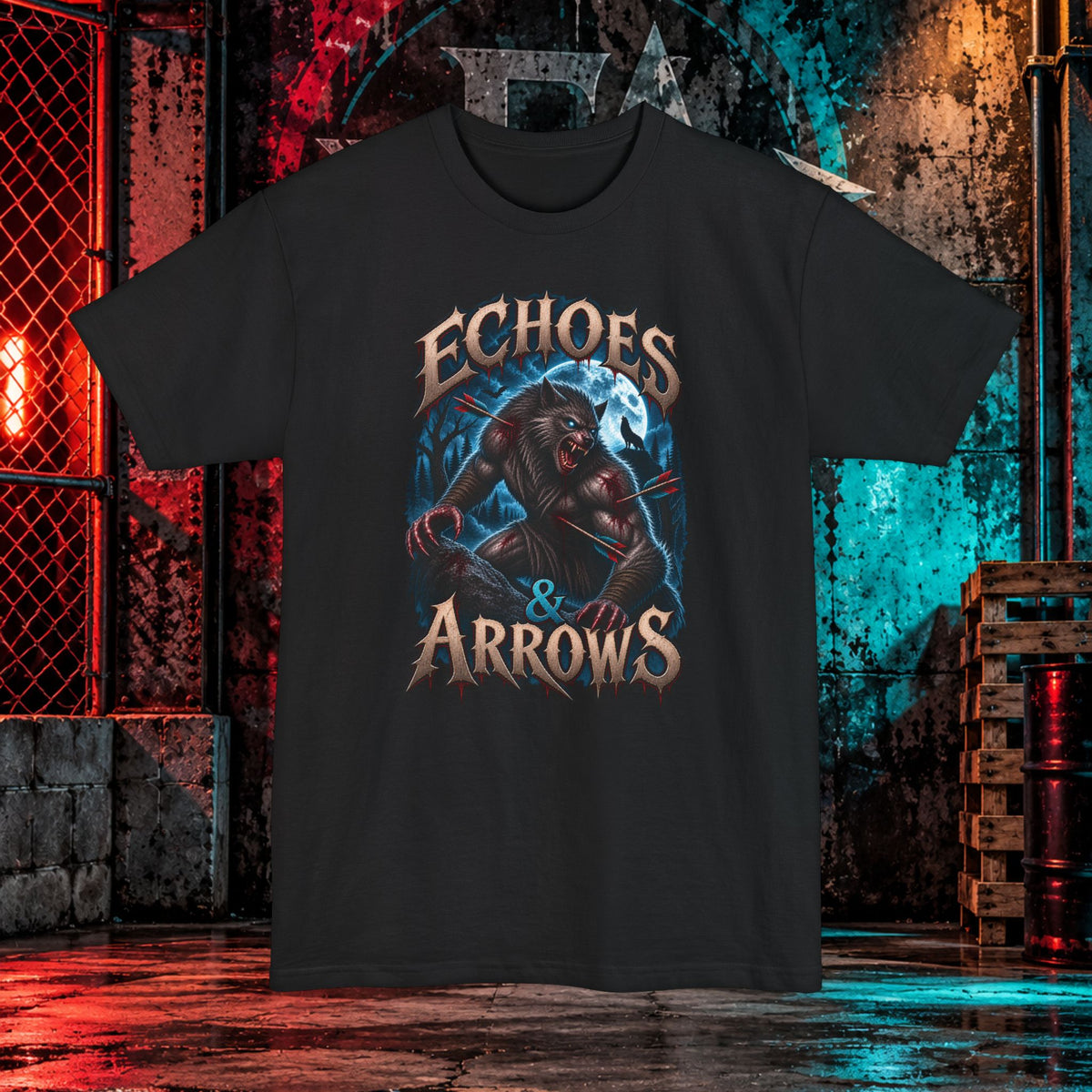 Long Body Fit- Echoes and Arrows Werewolf Shirt