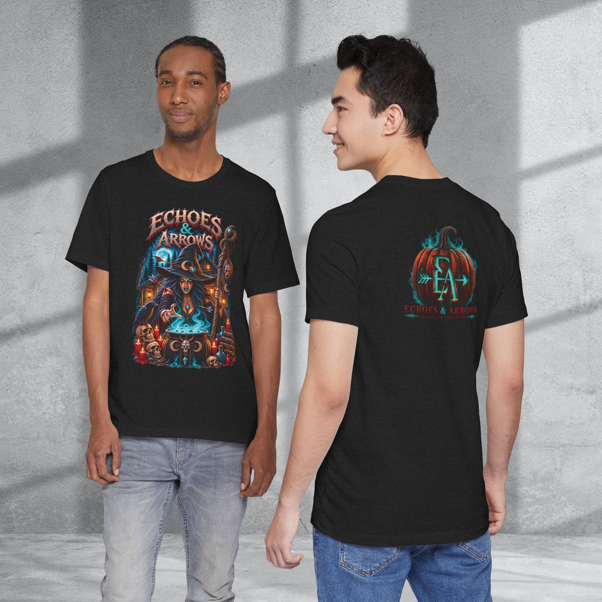 Echoes & Arrows Halloween Witch T-shirt