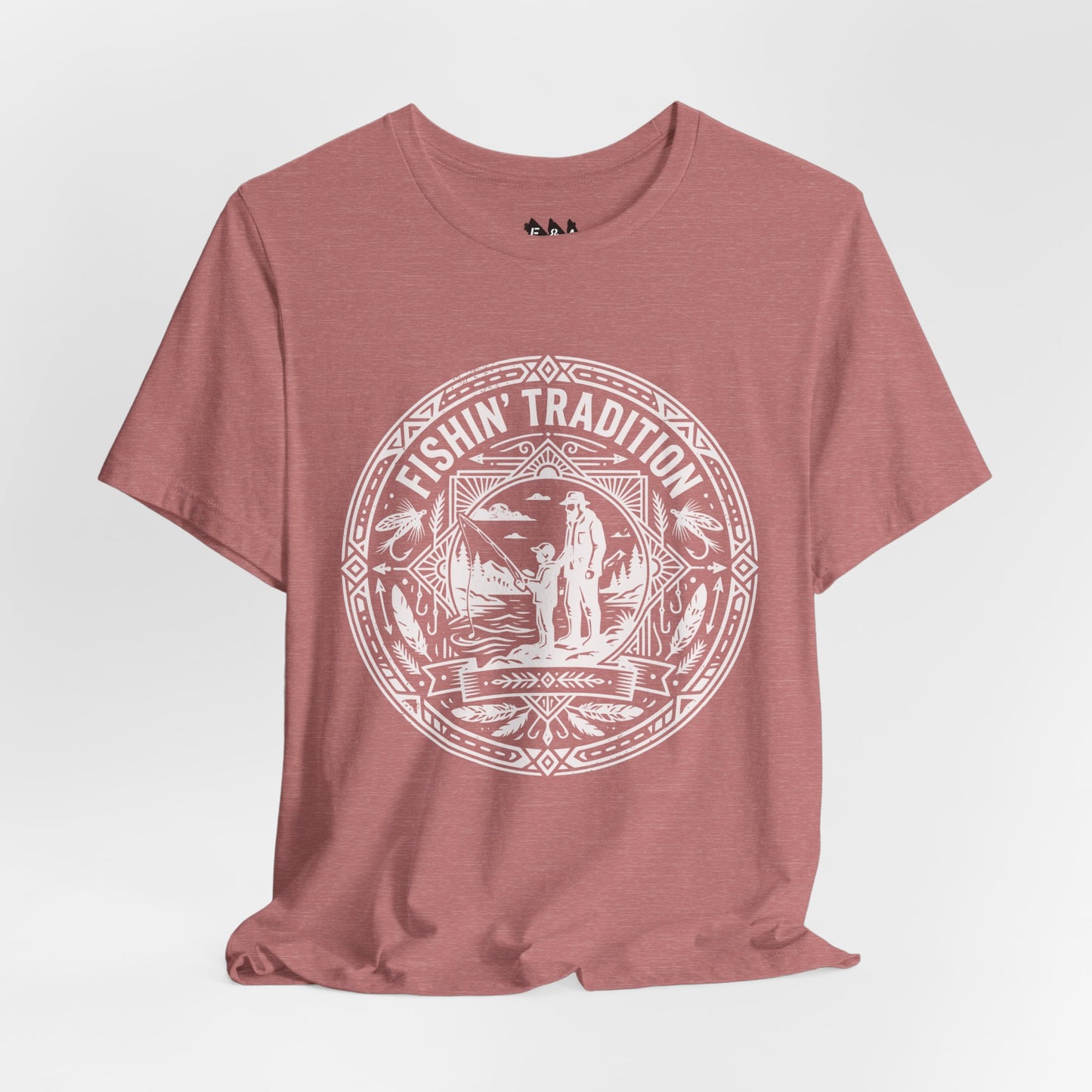 Fishin' Tradition Fishing Badge T-Shirt | Outdoor Angler Tee